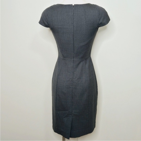 J. Crew Petal Cap Sleeve Wool Sheath Dress - Picture 3 of 6